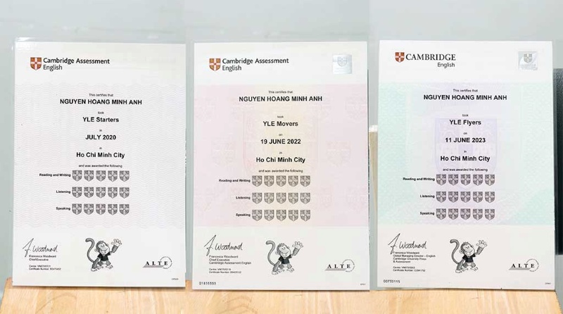 Nhiều phụ huynh đã bắt đầu cho con học và ôn thi nhóm chứng chỉ YLE từ sớm để tăng lợi thế chọn trường, chọn lớp