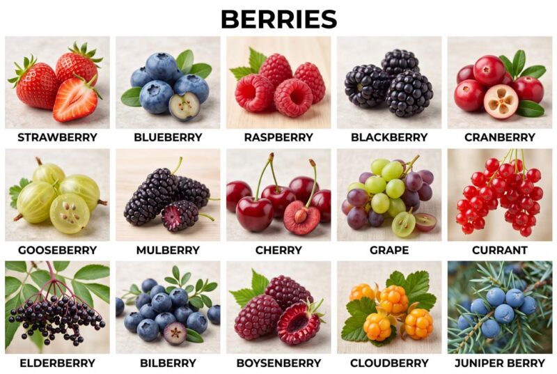 Nhóm quả mọng và trái cây nhỏ (Berries)