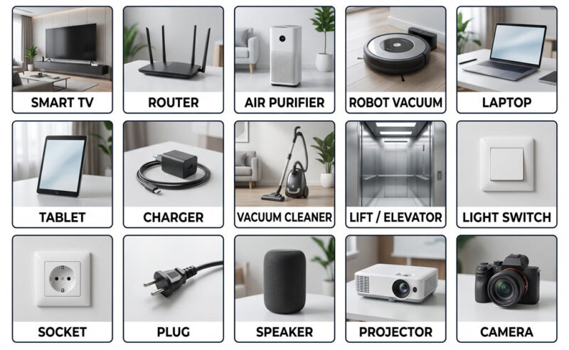 Các từ vựng thiết bị điện tử trong nhà và công nghệ thông minh