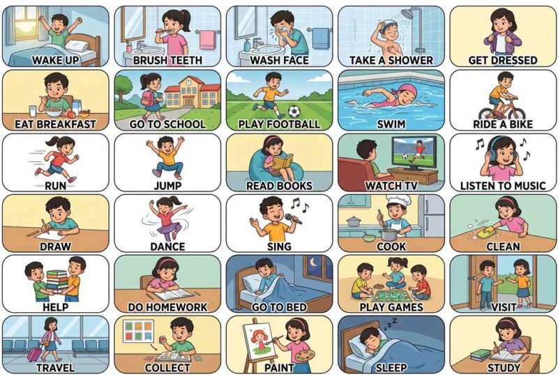 Từ vựng về hoạt động hằng ngày và sở thích
